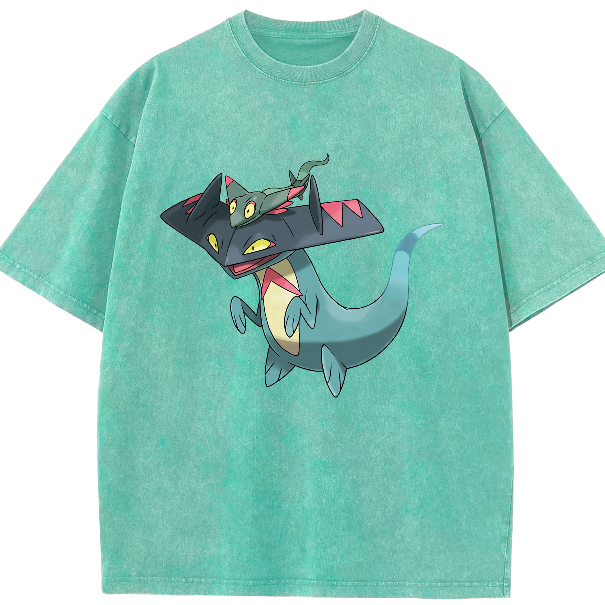 （画像用） ポケットモンスター Pokémon 綿100% ヴィンテージ風 半袖Tシャツ（フロントプリント）